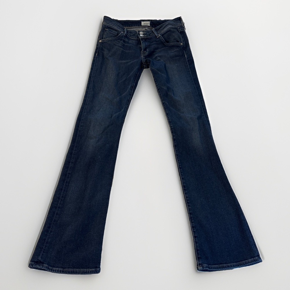 Hudson Beth Baby Boot Jeans Dark Wash Flap Pocket Slim Low Rise Denim 27 x 32